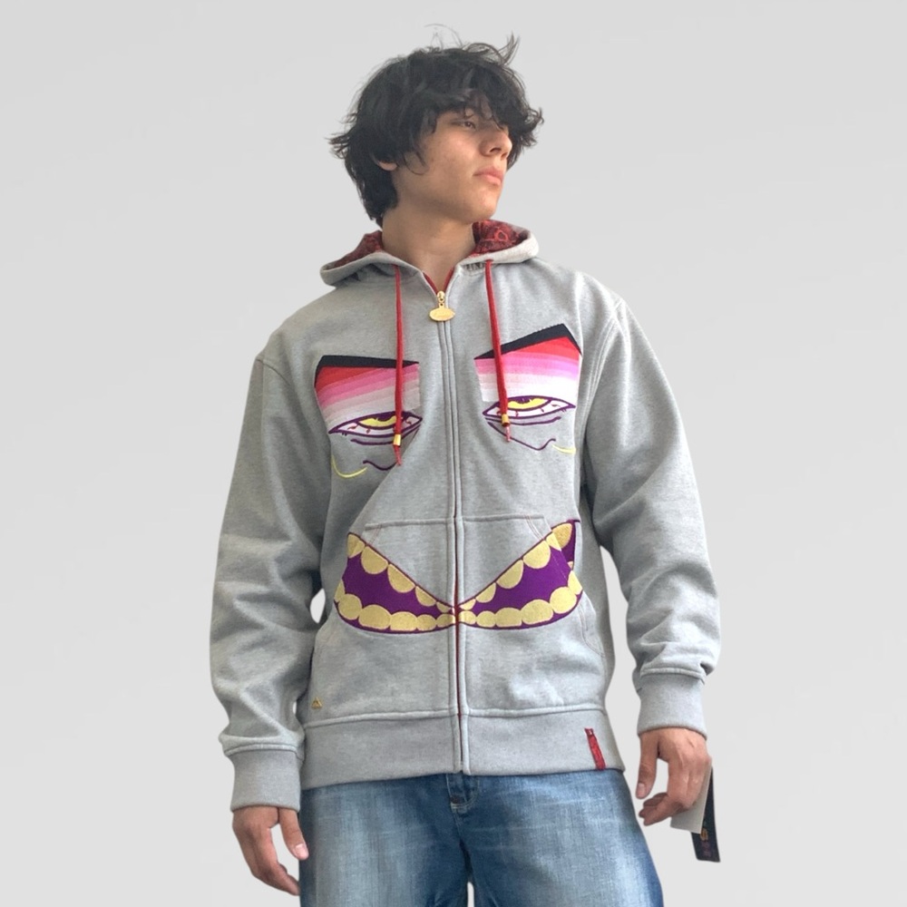 Men’s Parish Heather Grey Full Zip Hoodie NWT